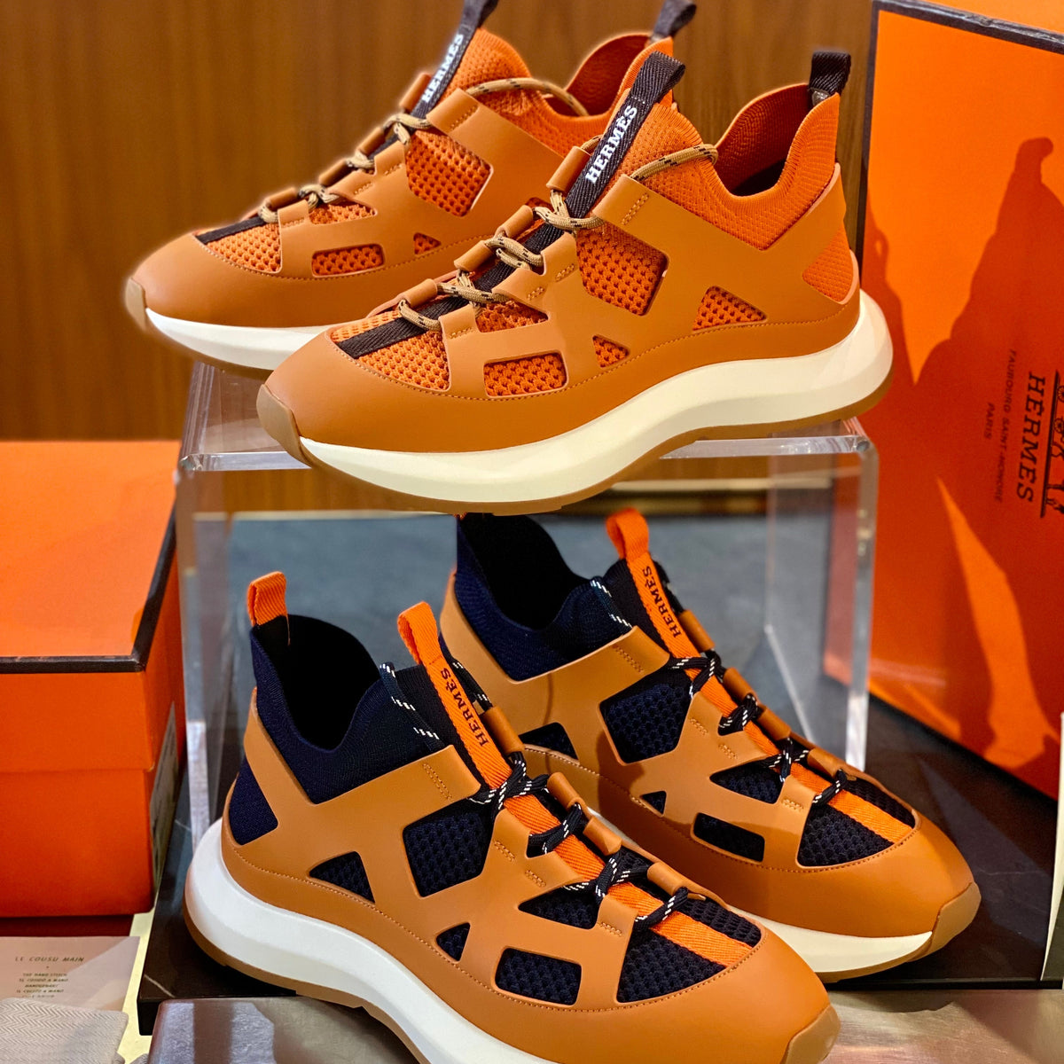 Shoes- Herm Katana Sneakers Premium Designer Casual Shoes