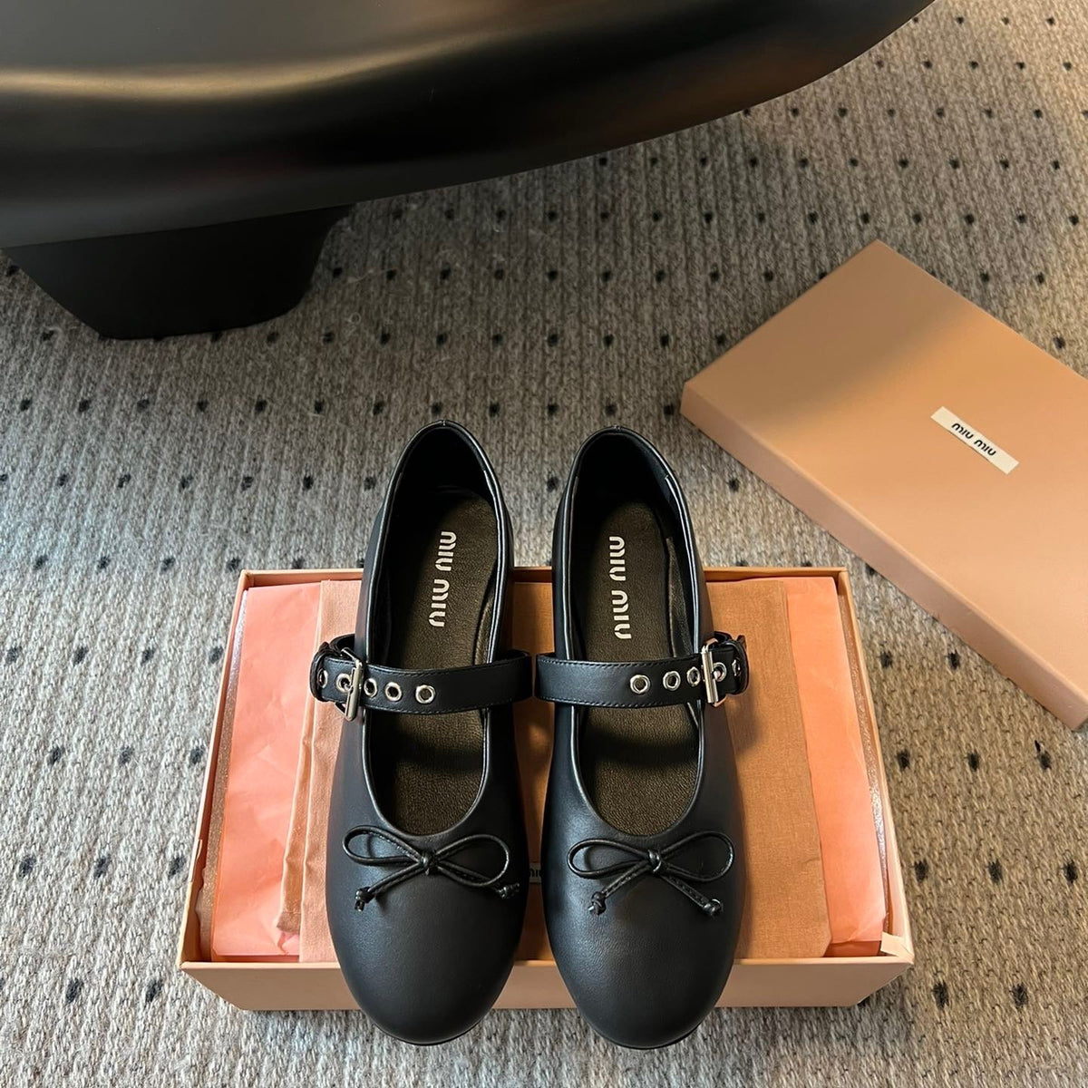 Shoes- Miu M Ballerina Flats Comfortable Everyday Designer Shoes