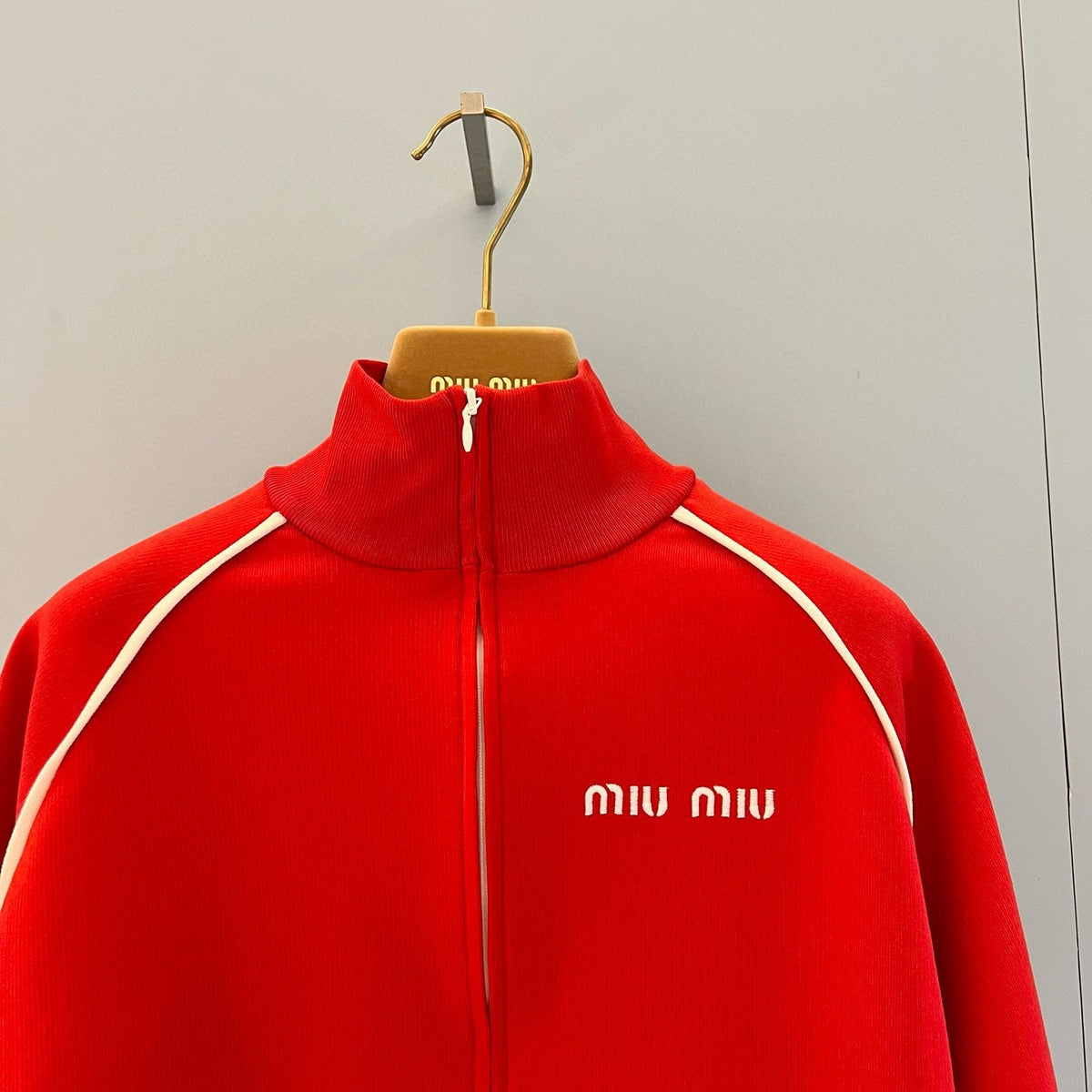 Hoodies- Miu M Zip Sweatshirt Premium Designer Casual Hoodie