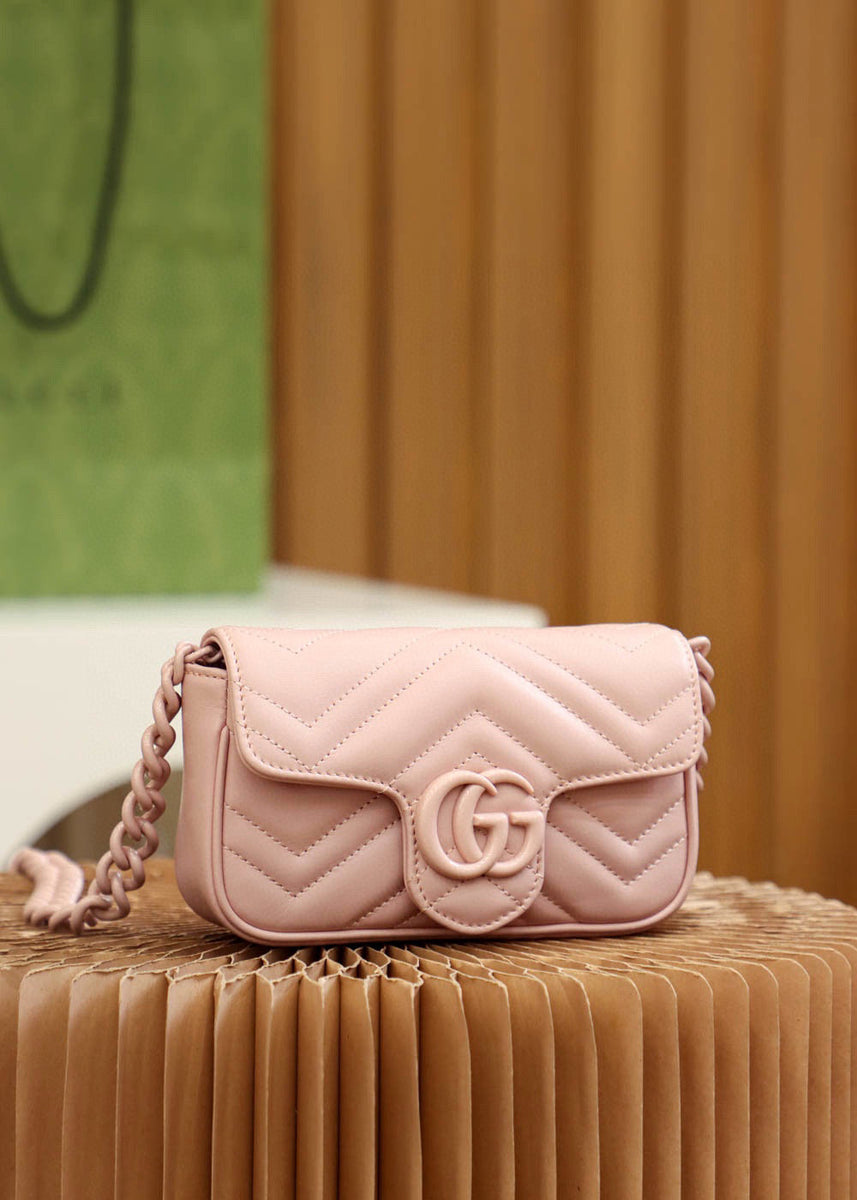 Gucci Bags- Gucci Marmont Super Mini Bag Luxury Designer Leather Handbag