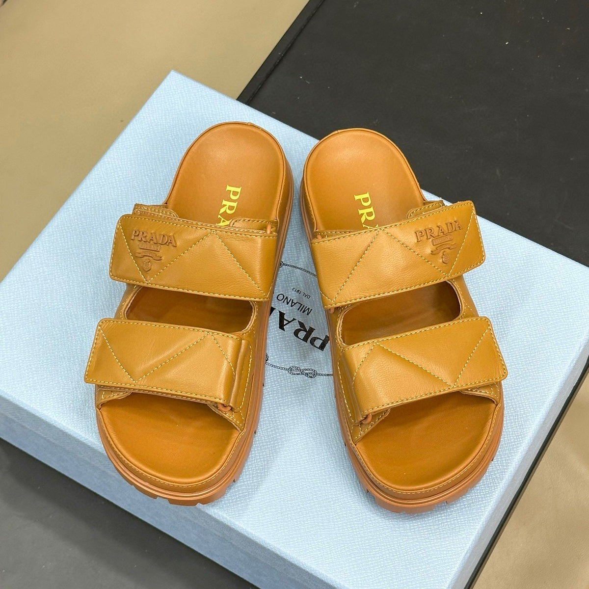 Shoes- Pd Nappa Leather Slides Comfortable Everyday Designer Shoes