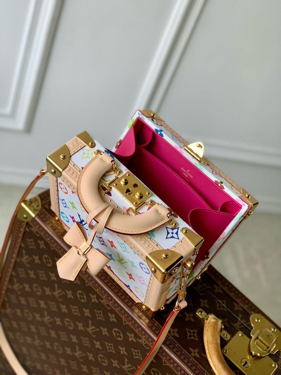 Louis Vuitton Bags- Louis Vuitton Lou x Murakami Petite Valise Bag Luxury Designer Leather Handbag