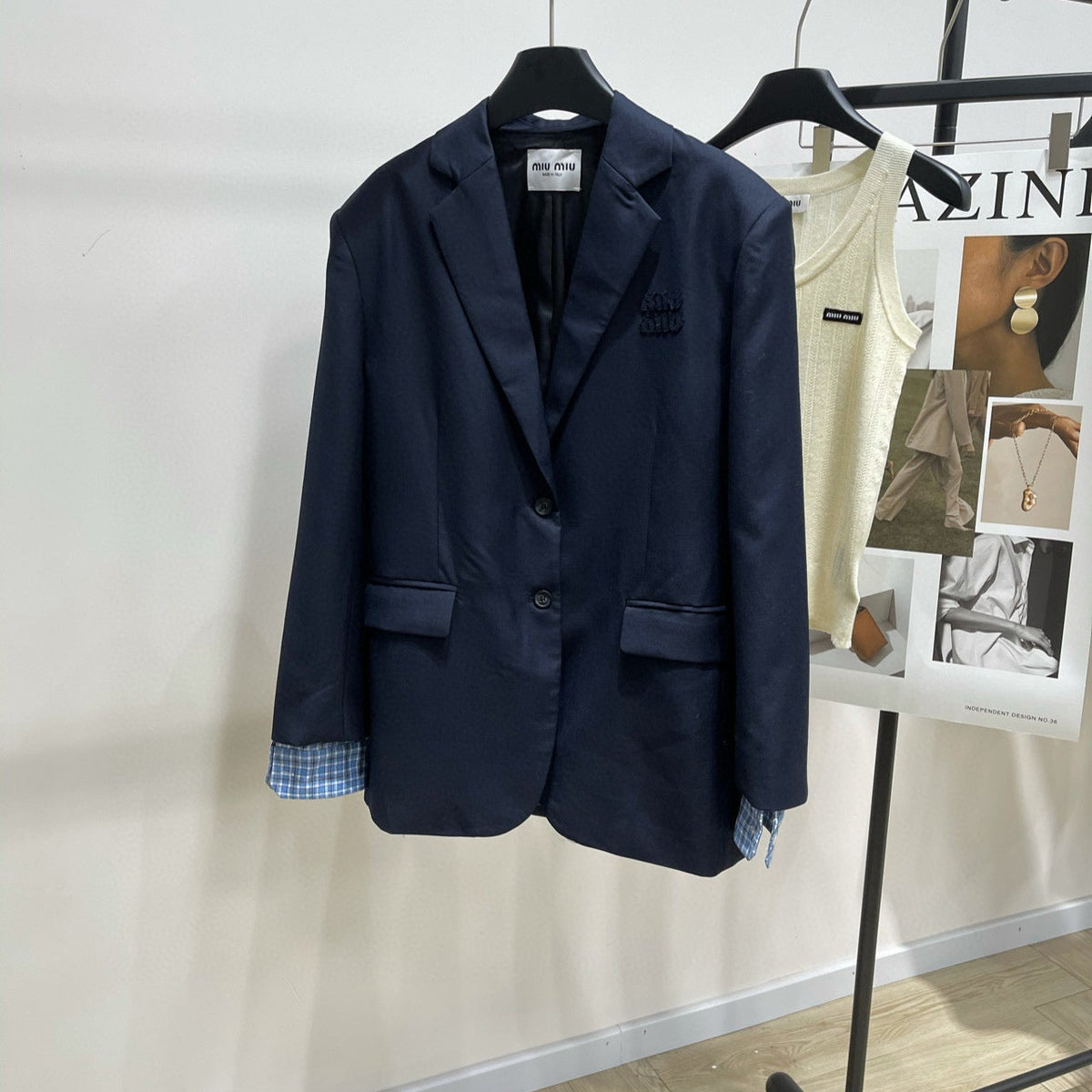 Jackets- Miu M Blazer Premium Casual Designer Jacket