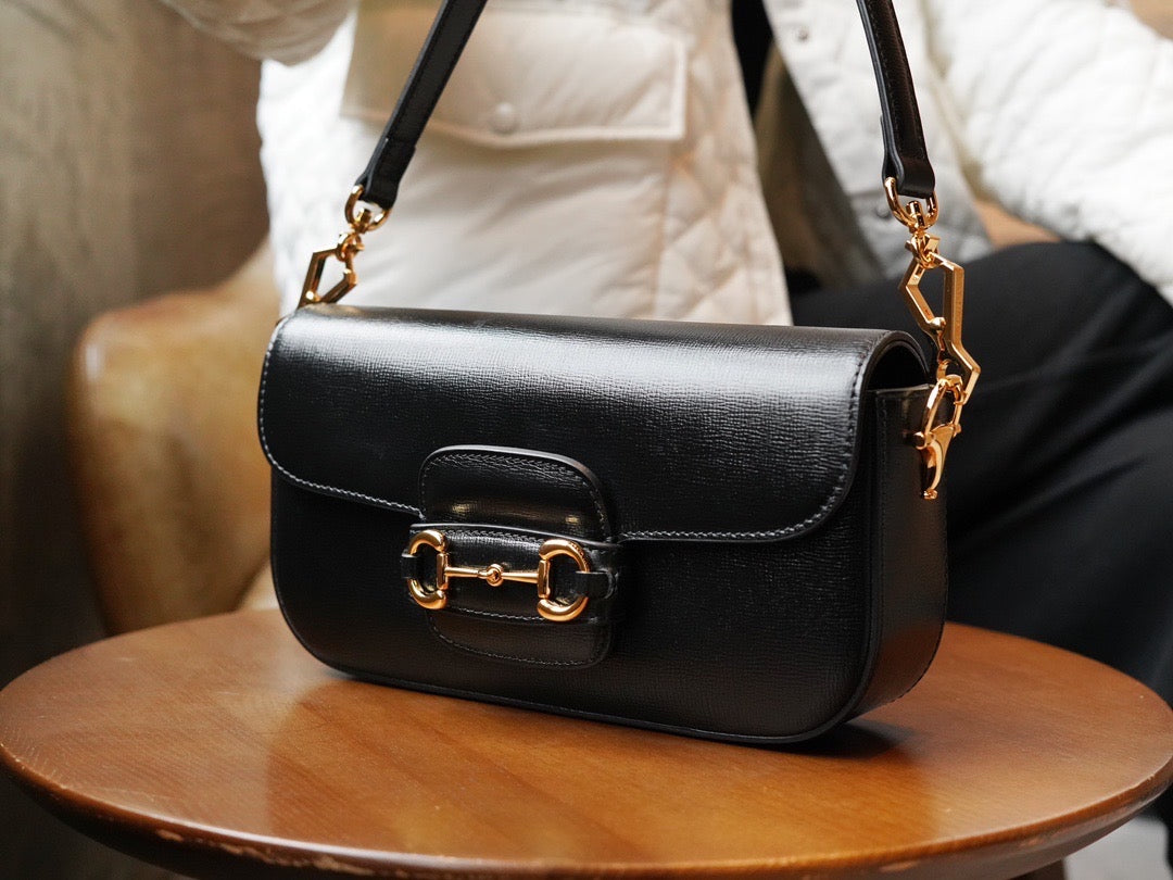Gucci Bags- Gucci Horsebit 1955 Small Bag Luxury Designer Leather Handbag