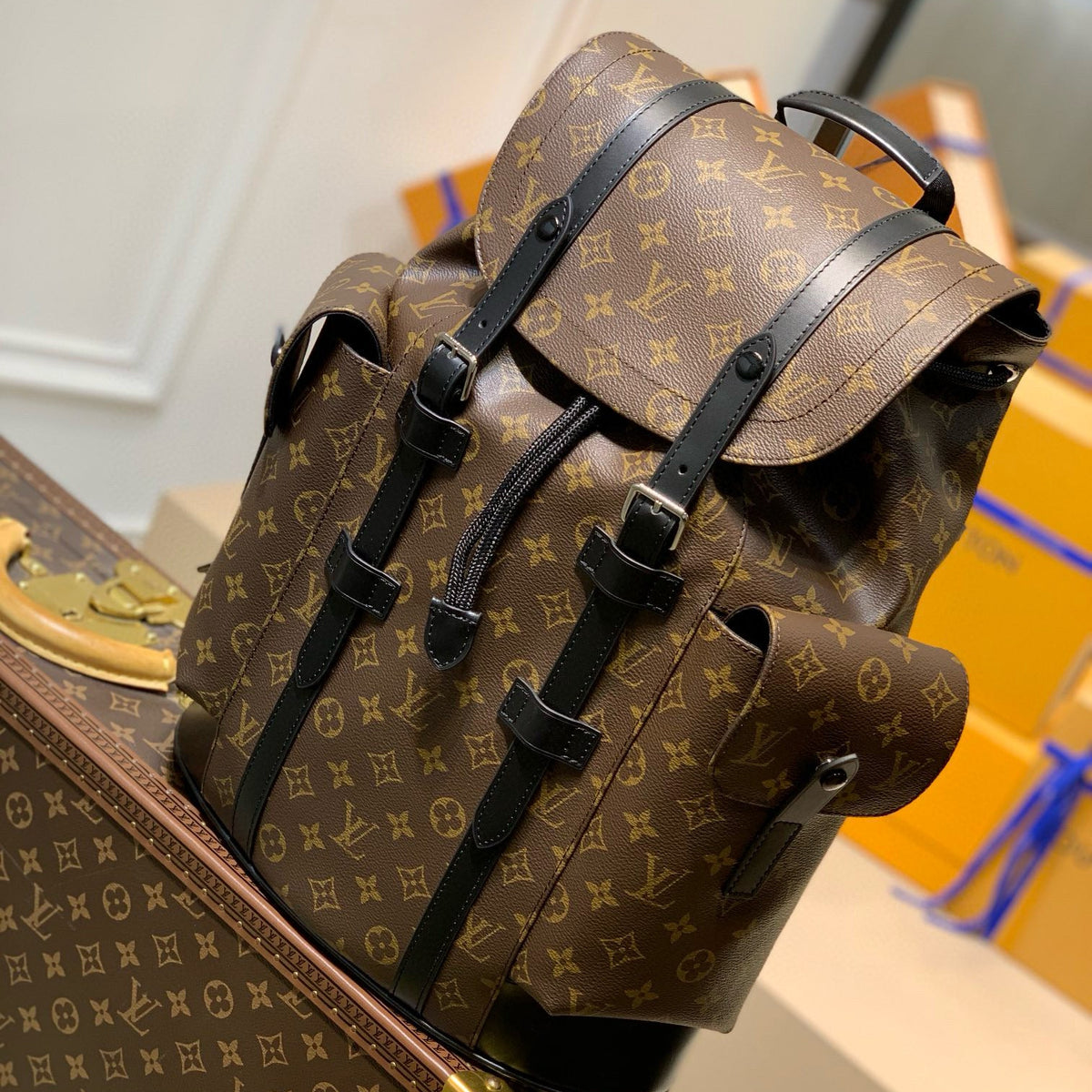 Louis Vuitton Bags- Louis Vuitton Lou Christopher Pm Backpack Elegant Everyday Designer Handbag