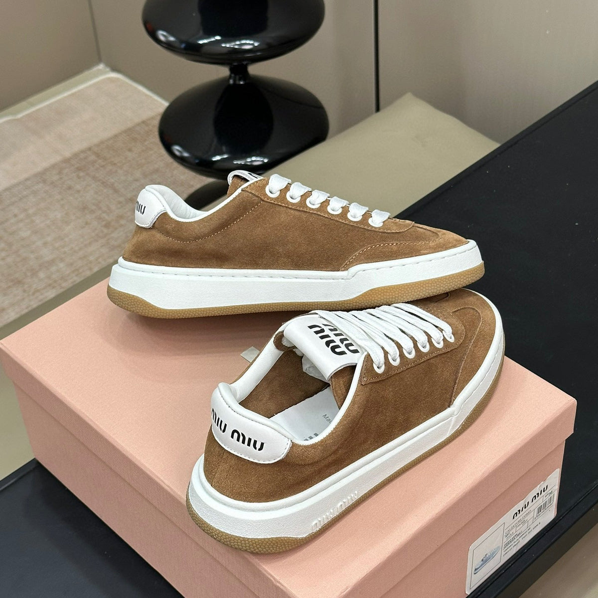 Shoes- Miu M Trainers Luxury Lifestyle Designer Footwear