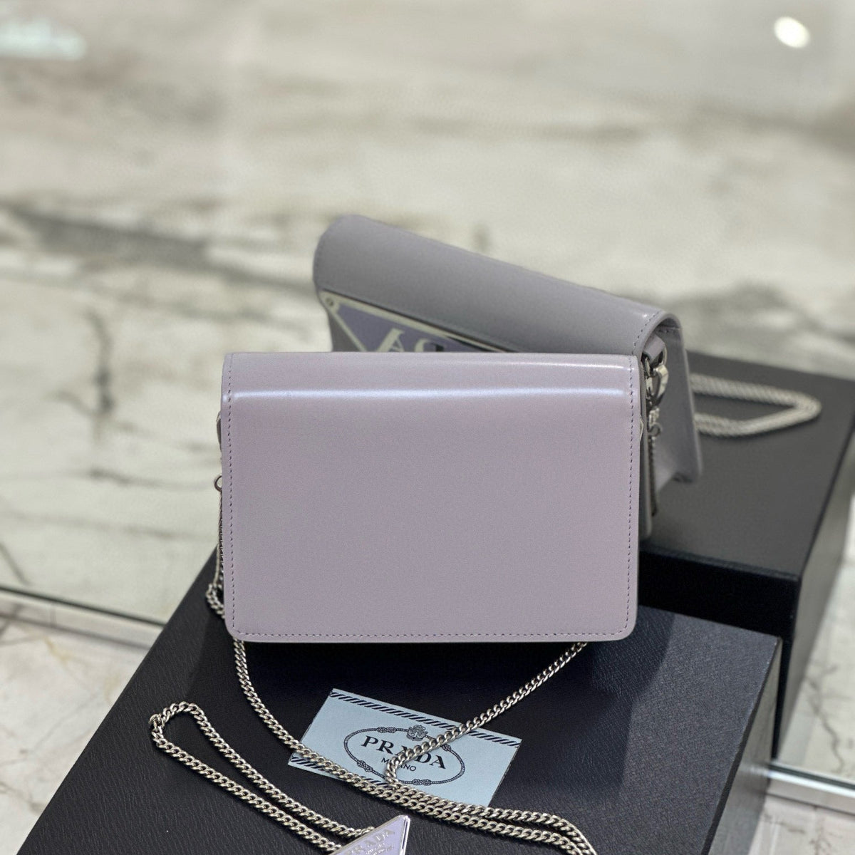 Bags- Pd Triangle Logo Buffed Shoulder Bag Elegant Everyday Designer Handbag