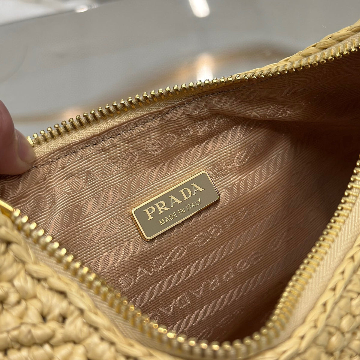 Bags- Pd Re-edition Crochet Mini Bag Luxury Designer Leather Handbag