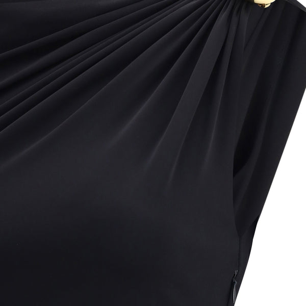 Bottega Veneta Dresses? Bottega Veneta Women Draped Jersey Dress Luxury Party Occasion Dress