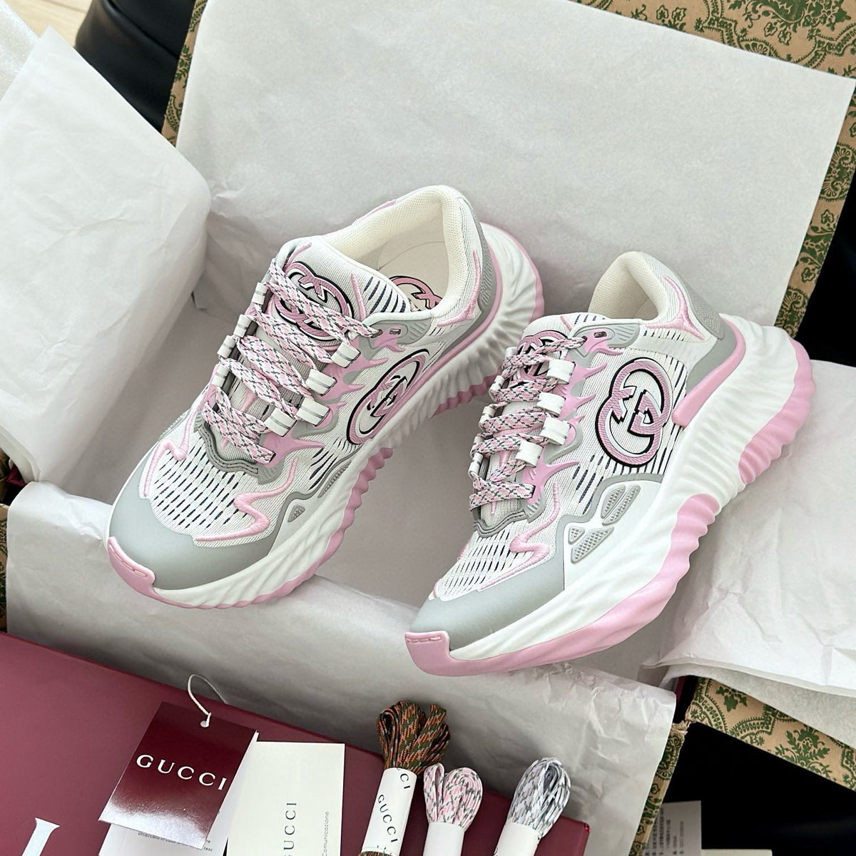Gucci Shoes- Gucci Ripple Trainers Luxury Lifestyle Designer Footwear