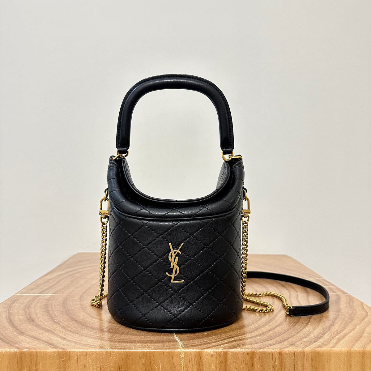 Saint Laurent Bags- Saint Laurent Gaby Bucket Bag Luxury Designer Leather Handbag