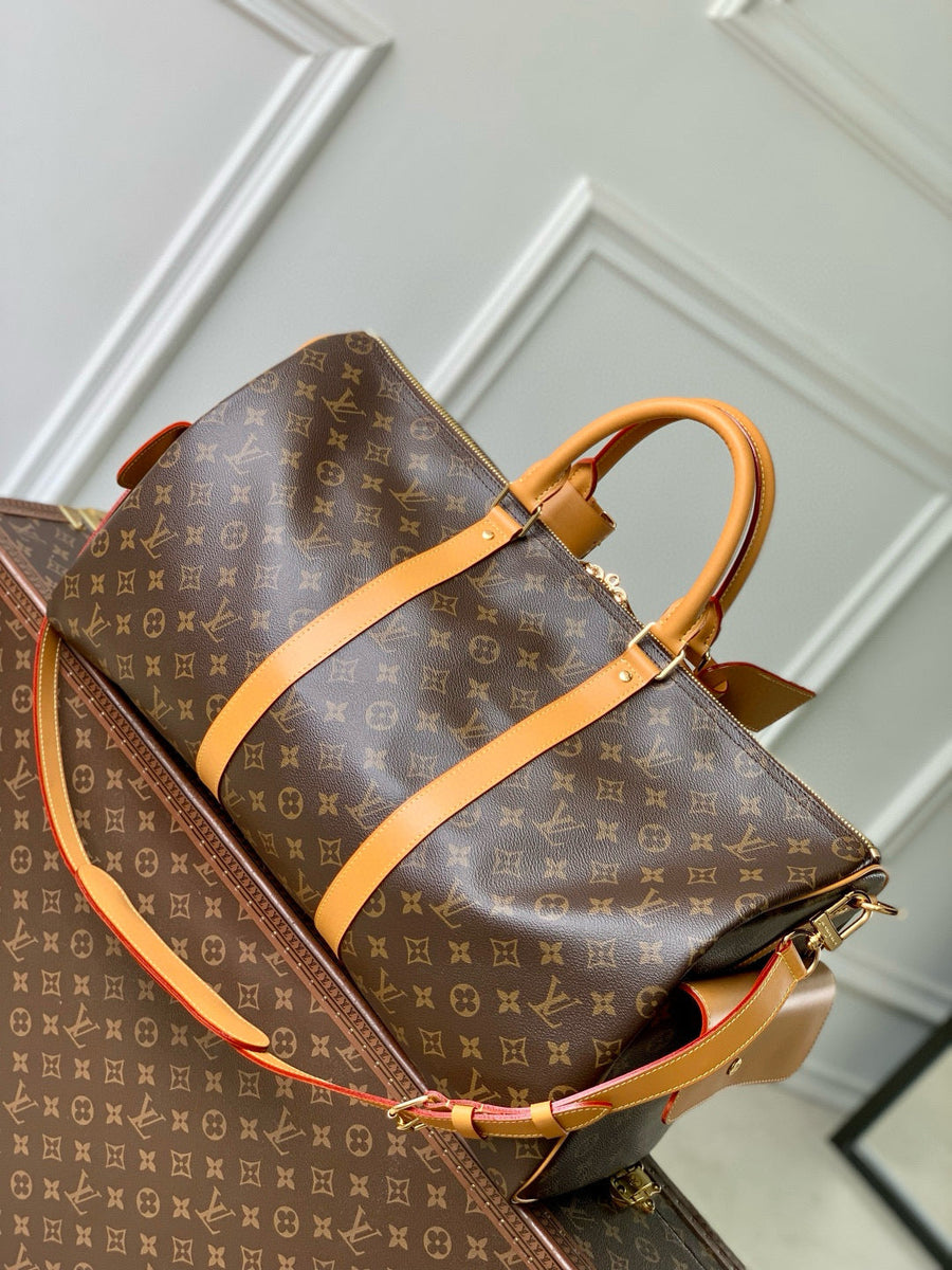 Louis Vuitton Bags- Louis Vuitton Lou Keepall Cargo 50 Bag Premium Designer Shoulder Bag