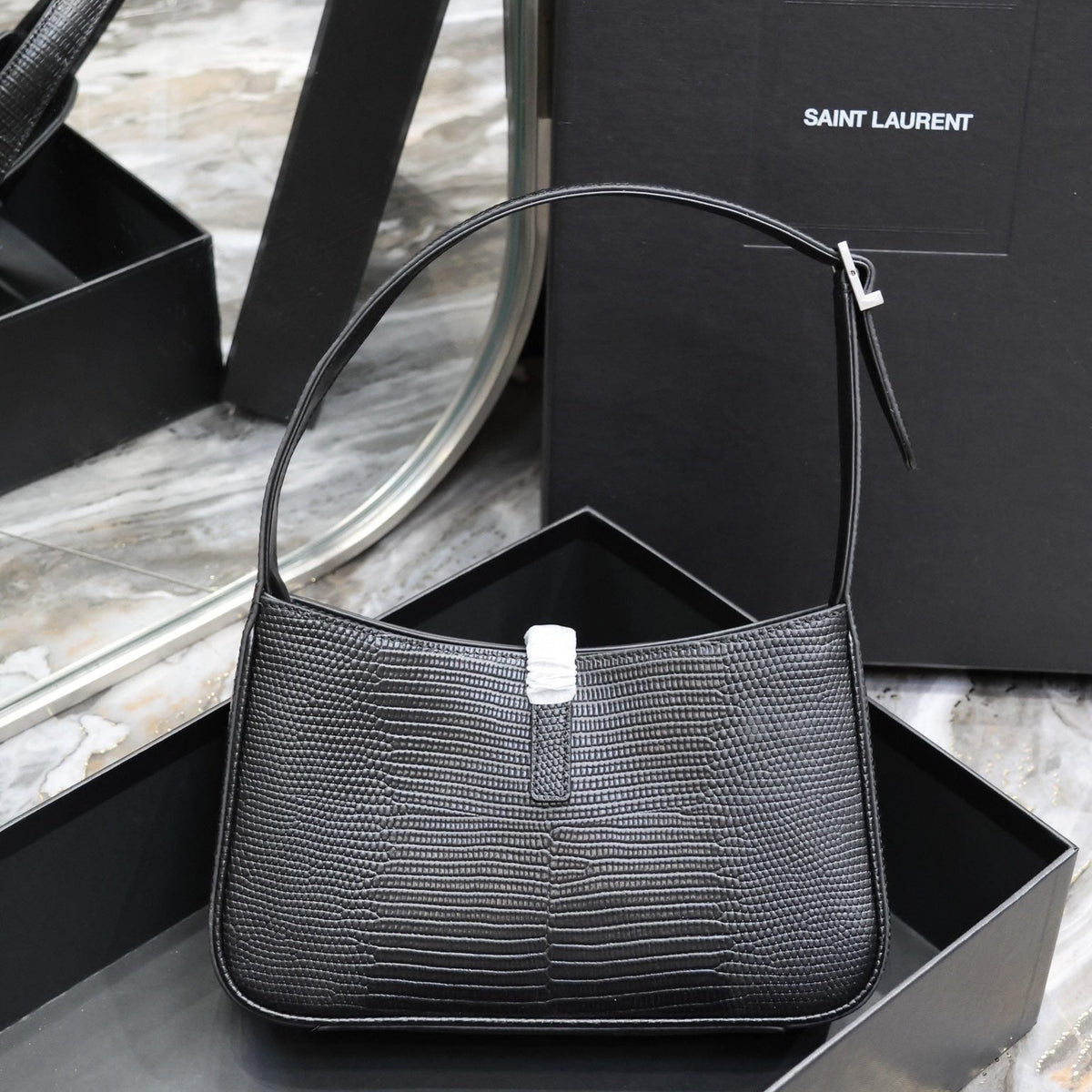 Saint Laurent Bags- Saint Laurent Le 5 A 7 Hobo Bag Premium Designer Shoulder Bag