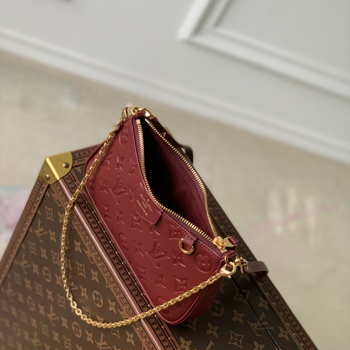 Louis Vuitton Bags- Louis Vuitton Lou Easy Pouch On Strap Elegant Everyday Designer Handbag