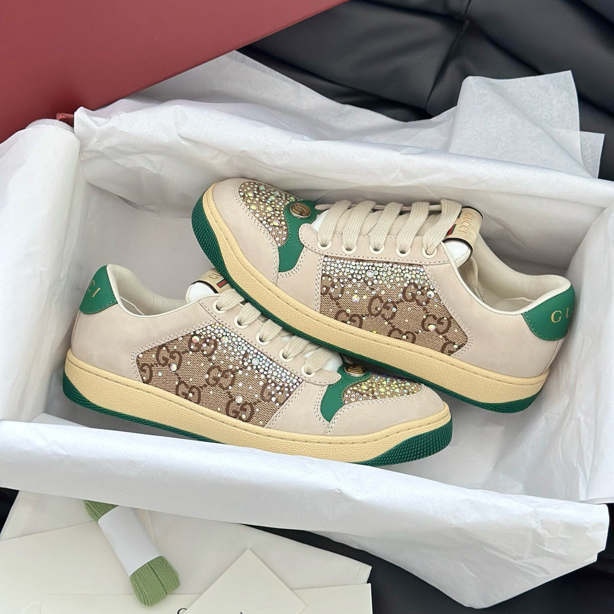 Gucci Shoes- Gucci Screener Trainers Premium Designer Casual Shoes