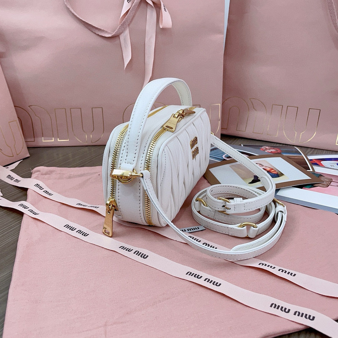 Bags- Miu M Matelasse Shoulder Bag Premium Designer Shoulder Bag