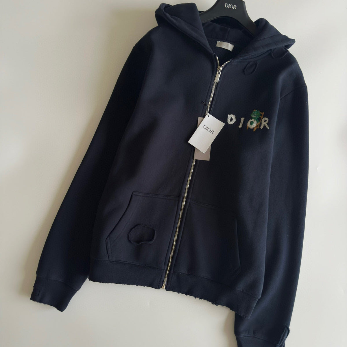 Dior Hoodies- Dior Zip Hoodie Premium Designer Casual Hoodie