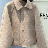 Front view of Fendi Double Sided Coat premium coat