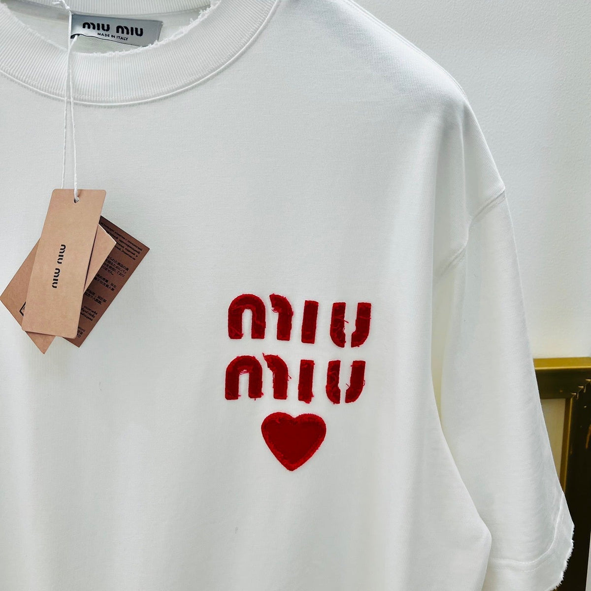T-Shirts- Miu M T-shirt Nd Casual Everyday Designer Tee