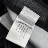 Front view of Chrome Hearts premium Jeans with iconic logo hardware