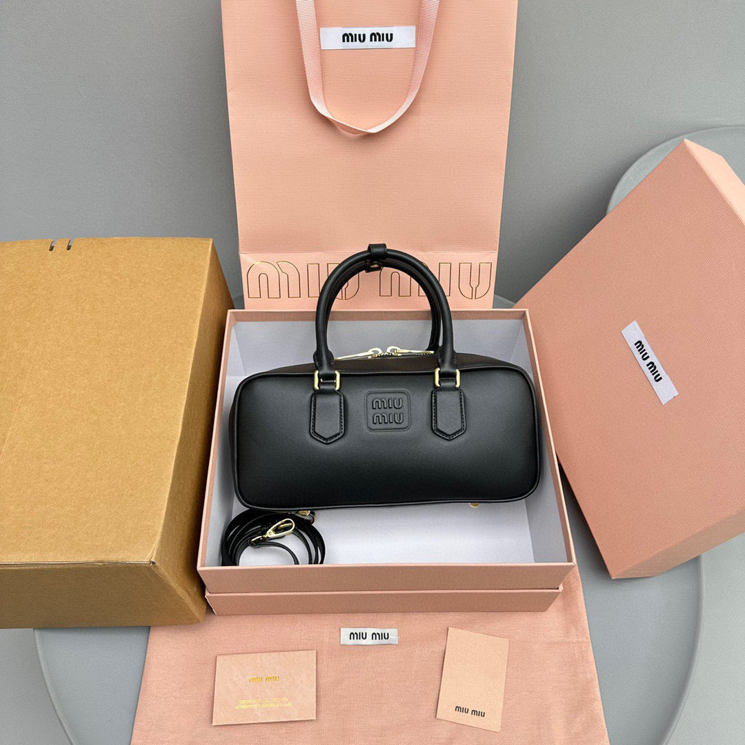 Bags- Miu M Arcadie Bag Luxury Designer Leather Handbag