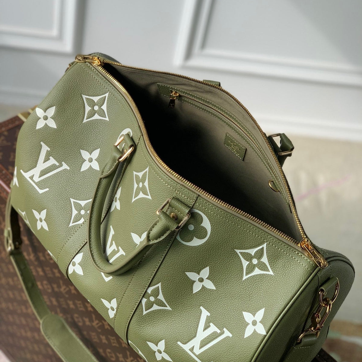 Louis Vuitton Bags- Louis Vuitton Lou Keepall 45 Bag Elegant Everyday Designer Handbag