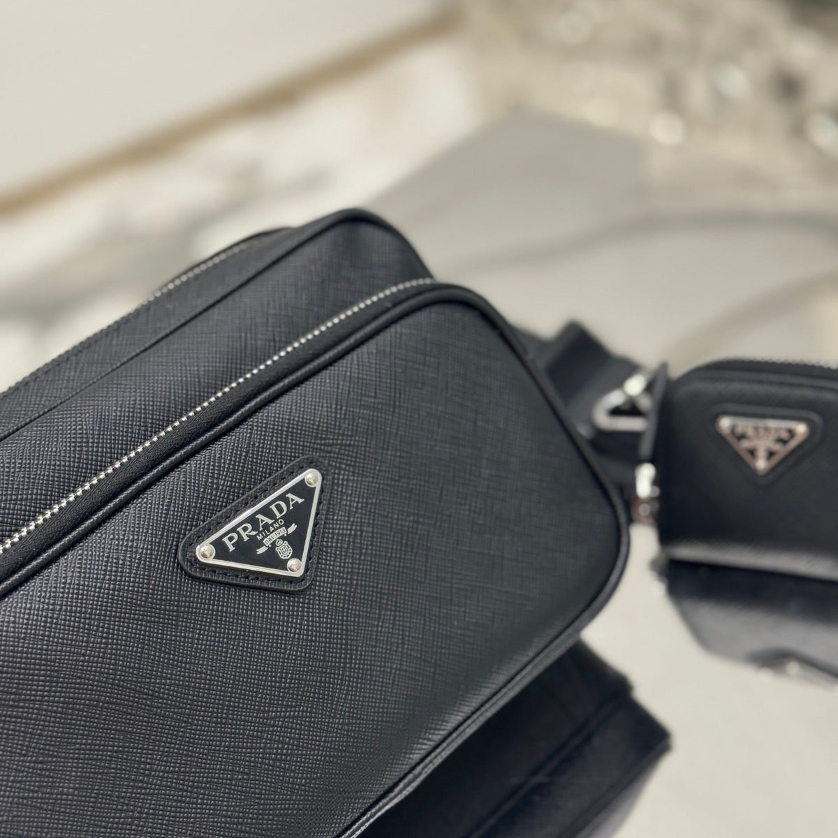 Bags- Pd Saffiano Leather Shoulder Bag Elegant Everyday Designer Handbag
