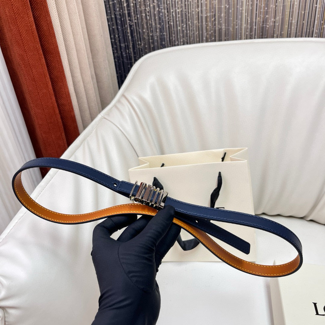 Belts- Loew Belt 1.5 Cm Premium Leather Designer Belt
