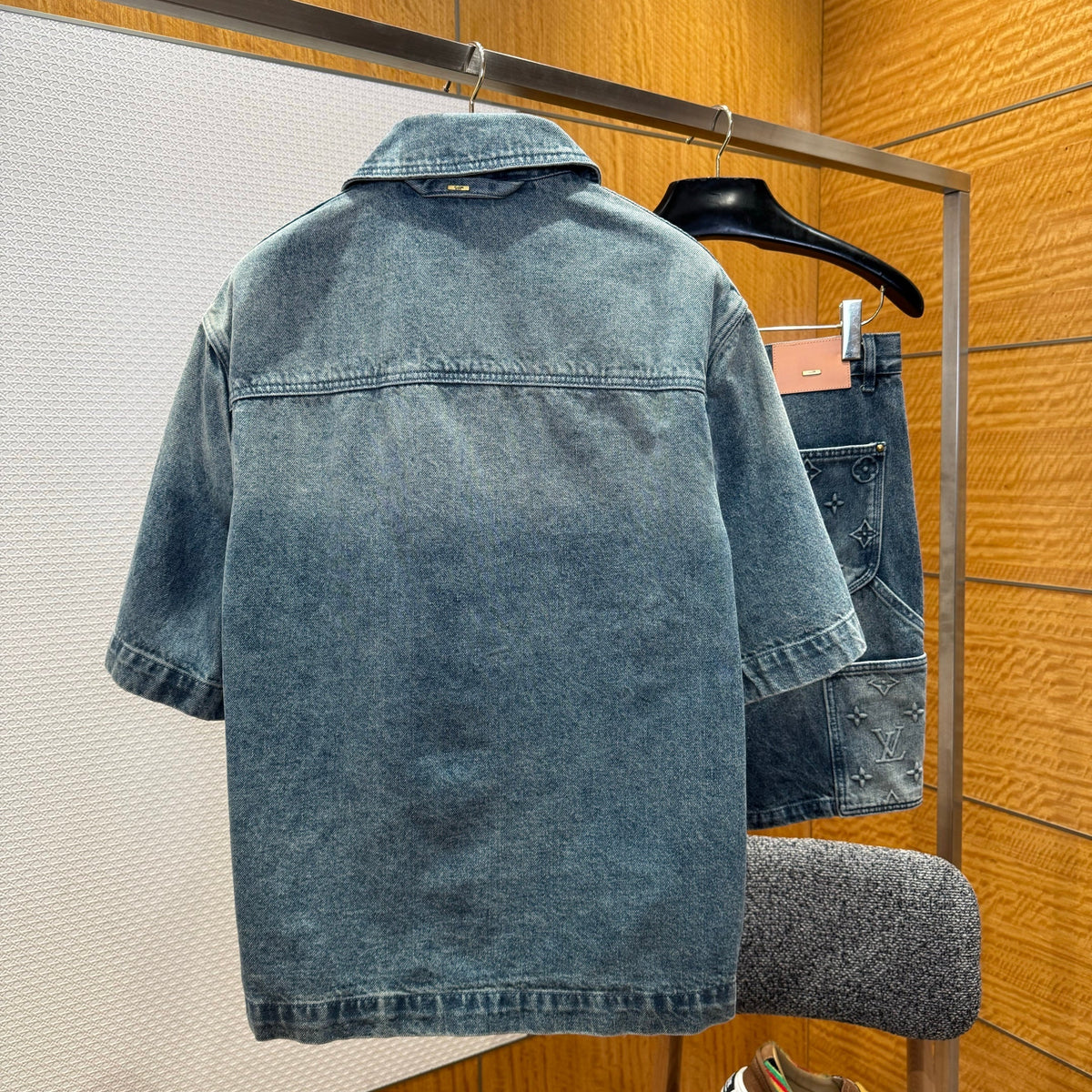 Louis Vuitton Tops- Louis Vuitton Lou Denim Shirt Premium Designer Casual Top
