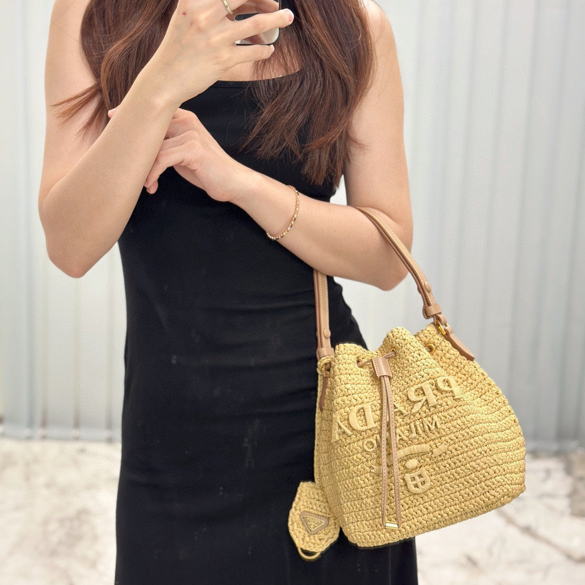 Bags- Pd Crochet Mini Bucket Bag Elegant Everyday Designer Handbag