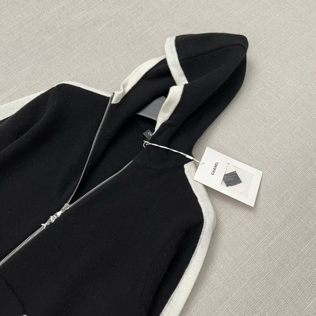 Chanel Hoodies- Chanel Zip Hoodie Premium Designer Casual Hoodie