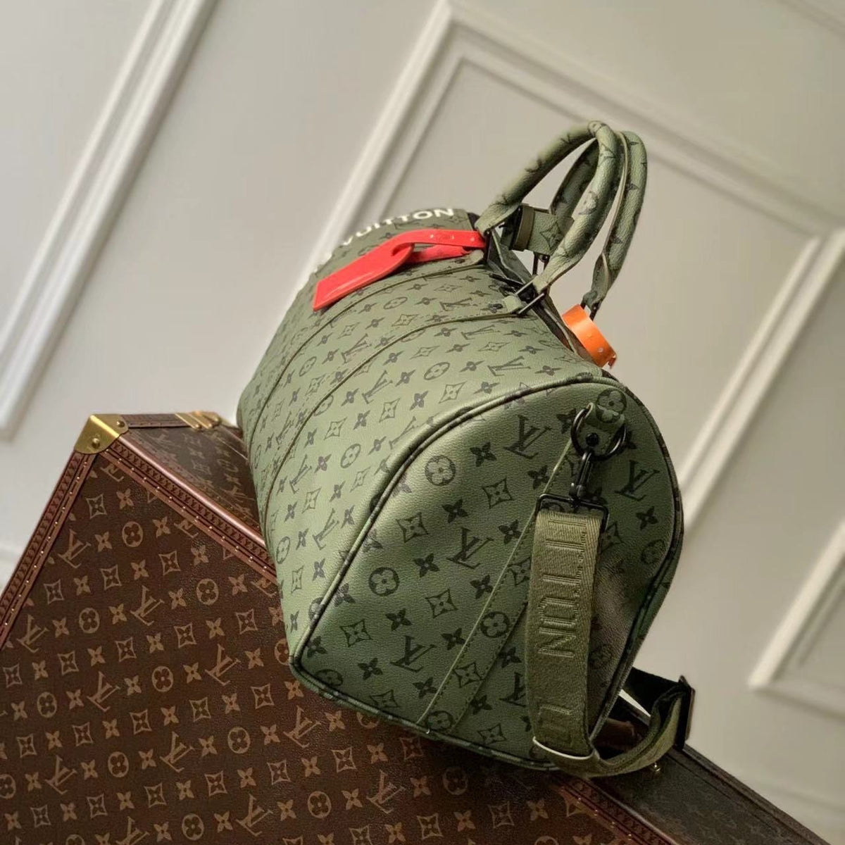 Louis Vuitton Bags- Louis Vuitton Lou Keepall 45 Bag Luxury Designer Leather Handbag