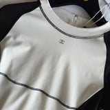Chanel T-Shirt detail shot – authentic designer craftsmanship