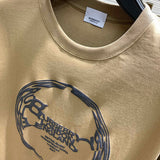 Close-up of Burberry t-shirt craftsmanship
