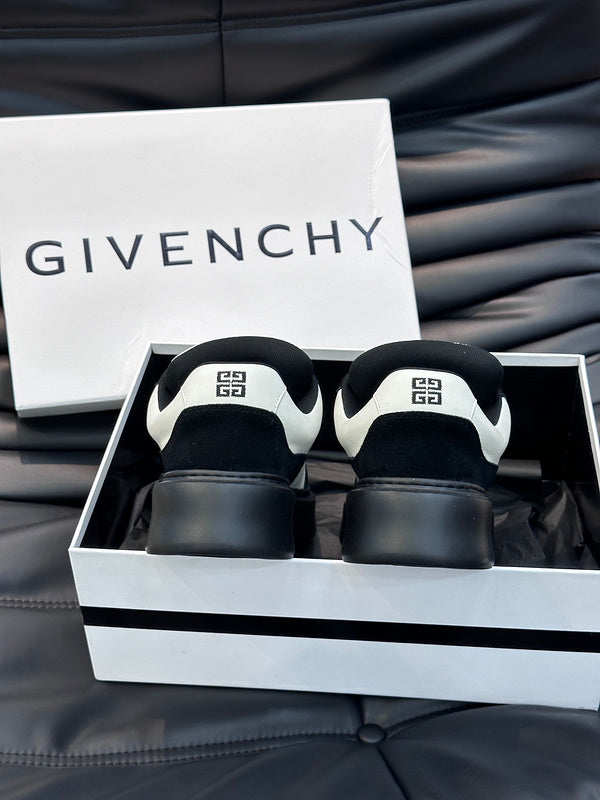 Givenchy Red High-Top Sneakers - Side Profile View