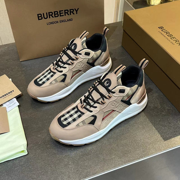 Burberry shoes Style 072 - front view, bold signature style
