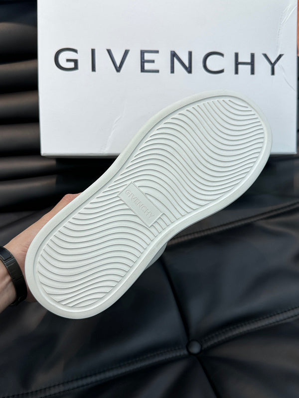 Givenchy Chocolate Brown Combat Boots - Side Profile View