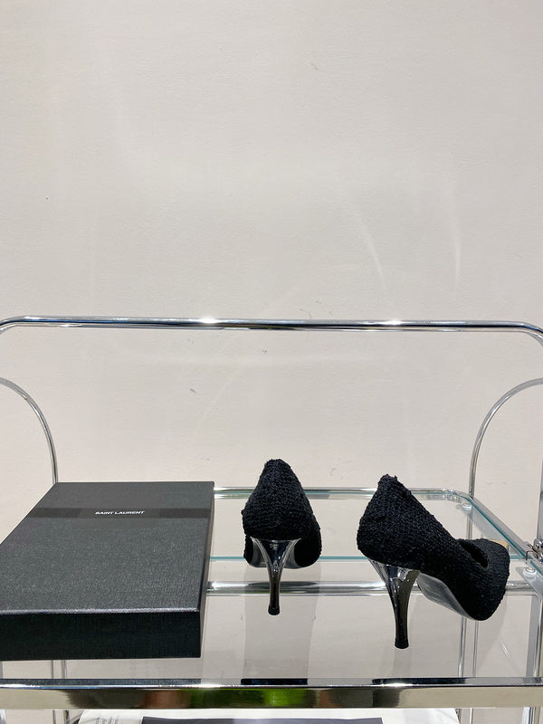 Saint Laurent luxury shoes detail shot