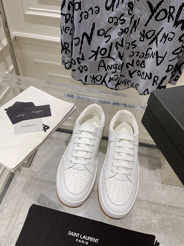 Saint Laurent luxury shoes detail shot