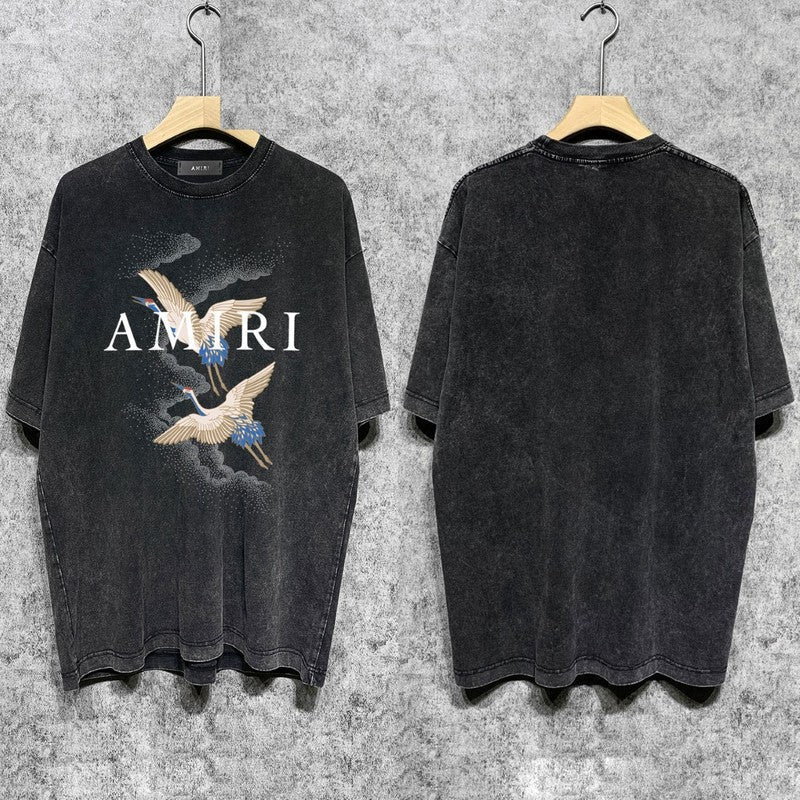 Amiri luxury t-shirt detail shot