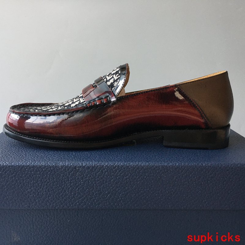 Dior Burgundy Slingback Heels - Angled View