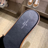 Louis Vuitton luxury shoes detail shot