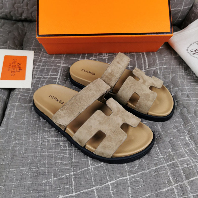 Hermes sandals Style 114 - close-up of sleek modern silhouette