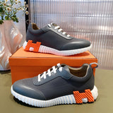 Hermès White High-Top Sneakers - Full Silhouette View
