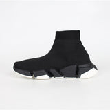 Balenciaga Red Pointed-Toe Stiletto Heels - Sole Detail View