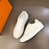 Hermès Red Slip-On Sneakers - Back View