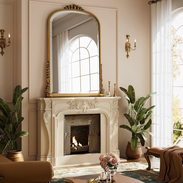 40"X 28" Arched Vanity Mirror Decor Wall Mirror for Bathroom