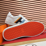Hermès Red Platform Heels - Angled View