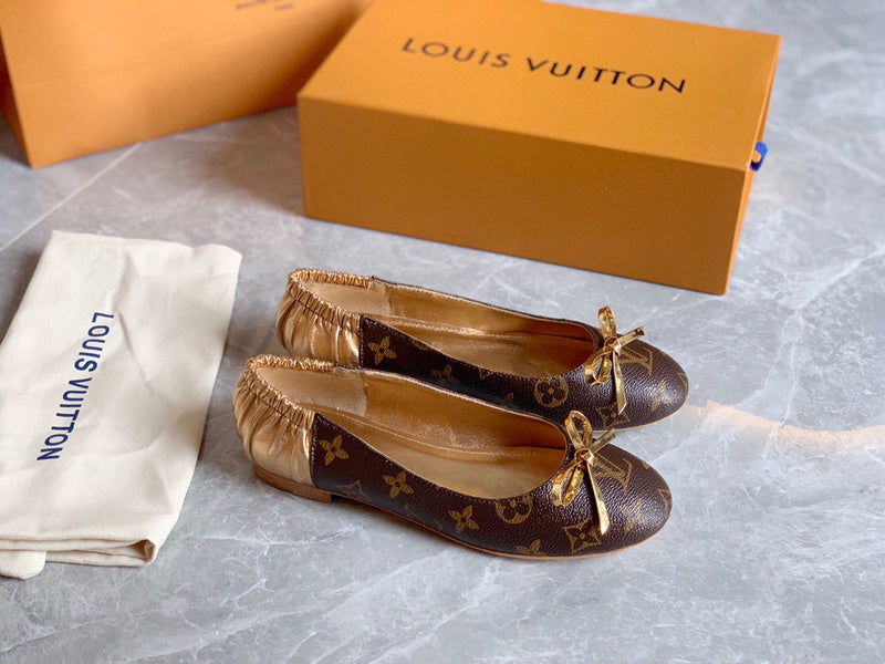Close-up of Louis Vuitton shoes craftsmanship