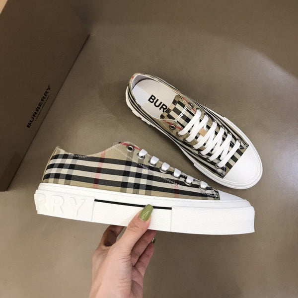 Burberry Beige Classic Ballet Flats - Front View